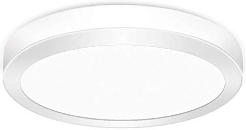 EXTRASTAR LED Ceiling Lights, 24W 1800Lm Bathroom Ceiling Lights, 192W Equivalent, Ø30cm Round Flush LED Ceiling Lamp, Ceiling Light Fitting for Living Room Bedroom-6500K Daylight