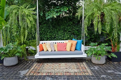 andiamo Outdoor Teppich wetterfest Bonnie - Balkon Teppich wasserfest Outdoorteppich im bunten Design auch einsetzbar als Teppich Wohnzimmer oder Küchenteppich Multi hell 160 x 230 cm