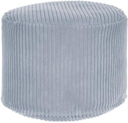 DreamRoots Pouf Hocker - Rund Couch Hocker Wohnzimmer - Sitzpouf 50x50x35 cm - Fußhocker Für Sessel