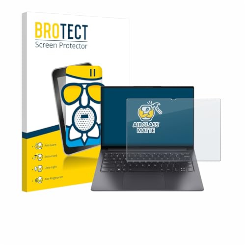 BROTECT Schutzglas für Lenovo Yoga Slim 7 Pro 14 | Entspiegelnder Displayschutz Made in Germany Schutzfolie Glas Matt Anti-Reflex Kratzfest 9H Anti-Fingerprint Einfache Montage