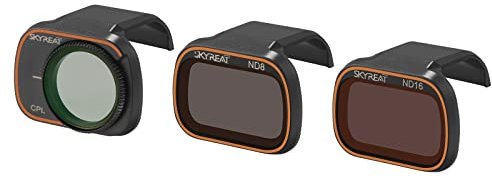 Skyreat Mini 2 CPL/ND-Filterset, Kamera Objektiv-Polarisations Filter für DJI Mini 2 SE/Mini SE/Mavic Mini-Drohnen Zubehör, 3er-Pack (CPL/ND8/ND16)