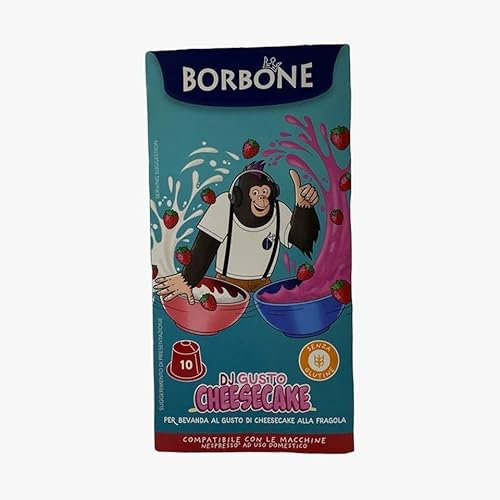 60 Capsules Café borbone Compatible Avec nespresso Cheesecake Boisson au Chocolat et Blanc Fraise - L'Emporio Du Café
