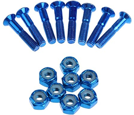 Fenteer 8pcs Ersatz Skateboard LKW Hardware Set Longboard Schrauben Schrauben