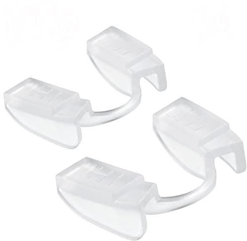 Gewichtheben-Mundstück für Fitness und Fitnessstudio, Powerlifting Mundschutz alle Arten von Kraftsportarten, niedriger Kiefer, kein Kontakt (2 PACK CLEAR)