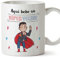 MUGFFINS Tazas para VECINO - En Español - Super Familia - 11 oz / 330 ml - Regalo original y divertido