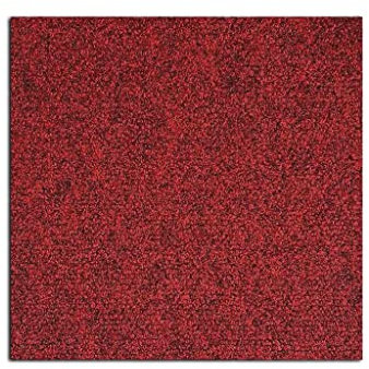 Teppichfliese Nadelfilz Jersey Rot | Selbstliegend | Bitumen Rücken | 1 Stück x 50 x 50 x 0,6 cm = 0,25 m²