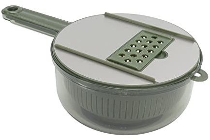 Vegetable Chopper Dicer Slicer, Versatile Vegetable Cutter Kitchen Potato Slicing Machine Carrot Cucumber Grater Shredders (Green)