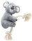 Karlie Kletter Koala, Hundespielzeug, Plüsch, Grau, 40x18 cm