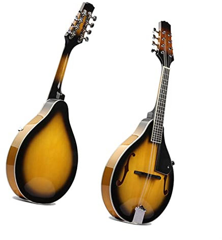 Mandolina Acústica Mandolina De Tilo Brillante Mandolina De Instrumento De Cuerda Estudiante mandolina Instrumento