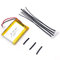 SHAWOROCE 2200mAh 3,7V 804050 Akku Batterien für GPS Bluetooth Kopfhörer Headset Intercom MP3 MP4 Mini DV Kleine Kamera Videospiele Wiederaufladbare Lipo Batterie mit JST Stecker