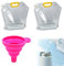 Réservoir D'eau Pliable 5 Litres,Bidons D'eau Pliables,Sac à Eau Portable,Pliables et Portables pour Eau Potable,Récipient d'eau Pliable,pour randonnée, Camping, Pique-Nique, Voyages, Barbecue