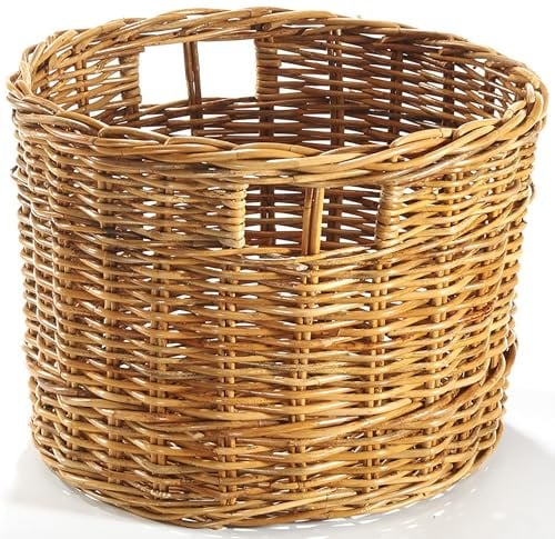 Kobolo Regalkorb Aufbewahrung Korb Rattan lacak rund geflochten