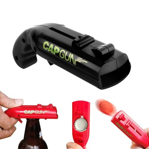 LIDOUK Pistola per apribottiglie per birra (confezione da 2)