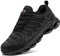 LARNMERN Chaussures de Sécurité Hommes Légere Embout Acier Confort Chaussures de Travail Mode Respirante Basket de Securite(Noir Large,42.5 EU)