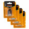 A2ZWORLD Batería 6F22 9V 340mAh, Super Alcalina, compatible con Duracell MN1604 (4)