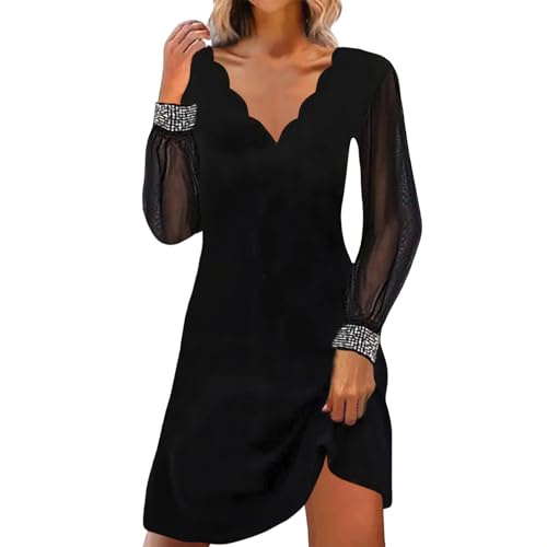 WVONIF Fond de Robe Coton Femme Mini Robe Décontractée Hawaïenne Été pour Femme - Robe Droite Manches Courtes - Robe T-Shirt Grande Taille Col en V- Robe de Plage Robe Danse Latine