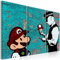 murando Akustikbild 90x60 cm Bilder miit Akustikschaumstoff Hochleistungsschallabsorber Schallschutz Leinwandbild XXL 3 tlg Wandbild i-C-0101-b-e