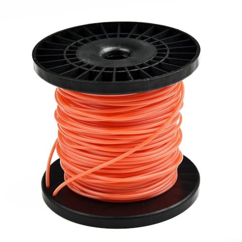 Filo rotondo per decespugliatore, 2 pezzi, 7 mm, arancione, compatibile