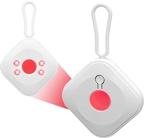 Editbar Mini Detector Camera Finder, Hidden Camera Detector Portable, Camera Detector Finder USB Rechargeable for Privacy Protection, Hotels, Cars, Home (White)