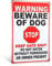 Photect Beware of the Dog Sign Warning Tin Signs Beware of Dog Signs for Fence Keep Gate Shut 7.9'' x 11.8'' dog warning sign Outdoor Gate Rust Weatherproof for Fence Door(Text Style)