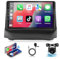 Podofo 2+64G Autoradio pour Ford Fiesta 2009-2014 avec Carplay sans Fil, 9 Pouces Android 13 Radio avec écran, Bluetooth, HiFi, Android Auto, WiFi, GPS + Caméra Arrière et Microphone