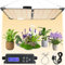 TRUMPETS Led Grow Lampe, 120W Pflanzenlampe LED Vollspektrum Dimmbare, IP65 Wasserdicht Timing Pflanzenlicht LED Grow Light, Wachstumslampe für Zimmerpflanzen Gemüse Blume Anzüge 120x120cm Growzelt