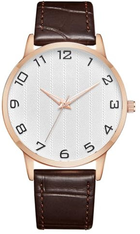 CIVO Armbanduhr Herren Uhr Lederarmband: Wasserdicht Analog Elegante - Braun Herrenuhren für Männe