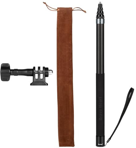 Palo selfie de 3 m para Insta360 X3, barra de extensión invisible de fibra de carbono de 118 pulgadas para cámara de acción Insta360 ONE X/ONE X2/ONE R ONE RS X3 R X (plata)
