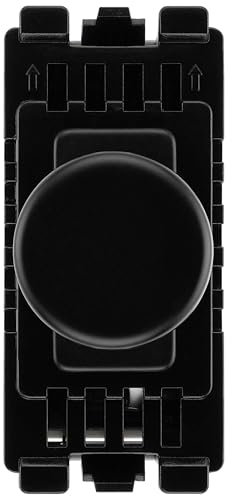 BG RFBDTR Matt Black Single Trailing Edge Dimmer Module Grid Light Switch