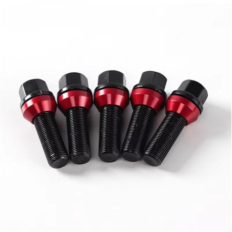 Spurverbreiterungen 4/5 Stück Rad B12.9 Grade Geschmiedete Bolzen Muttern Schraube Für E90/E60/E39/F10/F20/E46 M12x1,25 12x1,5 14x1,25 14x1,5 Auto Distanzscheiben Mit(4piece 40mm Cone,M14x1.5)