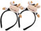 CRILSTYLEO 2st Stirnband Aus Horn Kostümdekoration Für Das Neue Jahr Kostüm Stirnbänder Haar-make-up-stirnbänder Paillette Rinderhaarreifen Kopfbedeckung Niedliche Haaraccessoires Plüsch