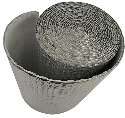 Heizkörperreflektorfolie, Isolierfolie, 5 mm, Isolierung, Luftpolsterfolie, reflektierende Tür-/Fensterabdeckung, HVAC-Kanalummantelung, Isolierung, Dampfsperre, Dampfsperre, Fenster, Stealth Camper,