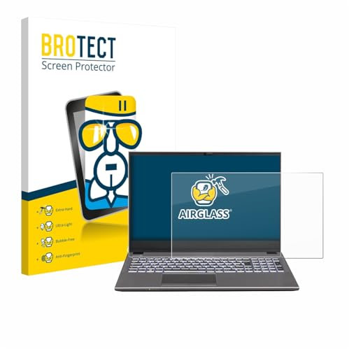 BROTECT Schutzglas für Bluechip TRAVELline L15W17 Schutzfolie Panzer Folie Glas Displayschutz Made in Germany [Kratzfest 9H, Anti-Fingerprint]
