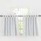 KGORGE Vorhang Blickdicht Weiss Scheibengardine Schlaufengardinen Weiß Schlaufenschal 2er Set Blickdicht Schlaufenvorhang Kurz Gardinen Fenster Vorhänge mit Schlaufen H 100 x B 140 cm, Grauweiß