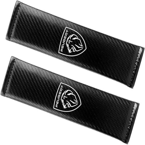XVBFSC 2 Pièces Coussinets Ceinture Sécurité Voiture pour Peugeot 3008 I 2009-2013, Protections de Nuque/épaules Protecteur Ceinture SéCurité Amovible