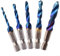 Niceminiwall 5PCS HSS Tap Drill Bit Set, Titanium Coated Hex Shank, M3-M8 Metric Screw Taps, 2-in-1 Drill and Tap Tools for Wood, Metal, Plastic