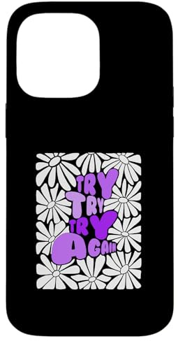Colore viola Prova di nuovo-x3 Grafica viola Custodia per iPhone 14 Pro Max