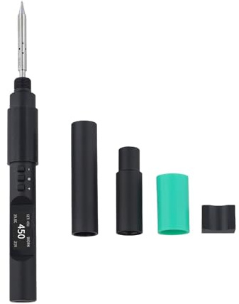 Digital Soldering Iron TS101/PTS200 with for OLED Display, 121W Adjustable Temperature Control, for T12 Tips, for AUTO-Sleep Function, Aluminum Alloy Housing