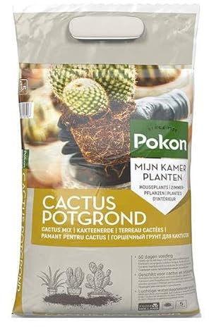 Blumenerde für Kakteen & Sukkulenten – 5L Spezialerde – Locker & durchlässig mit Sand, Lava & Perlit – Nährstoffreiche Erde für Zimmerpflanzen, Terrarien & exotische Sukkulenten