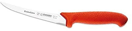 Johannes Giesser Messerfabrik PrimeLine Ausbeinmesser sehr flexibel Messer, Rot, 15 cm