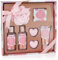 BRUBAKER Cosmetics - Coffret de bain & douche - Parfum de rose - 7 Pièces - Boîte vintage décorative - Or rose - Idée cadeau Femme