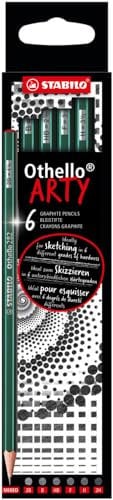 STABILO - Bleistift - Othello - ARTY - 6er Pack - Härtegrad hart, jeweils 2x 4H, 3H, 2H