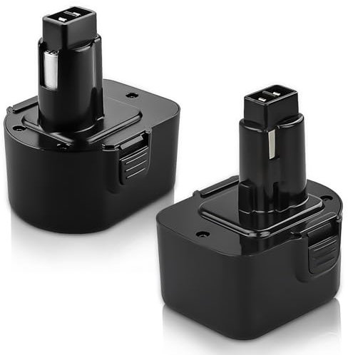 2Pacchi Topbatt DE9071 Ni-MH 3,6Ah Batteria di ricambio per Dewalt 12V Batteria DE9071 DE9072 DE9074 DE9075 DE9037 DE9501 DW9071 DW9072