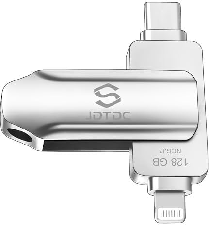 Apple MFi-zertifizierter 128GB USB-Stick-iPhone 15/14/13/12 Foto-Stick Für iPhone 16-Speicherstick-Lightning-iPad-Speichererweiterung Speicher-iPhone-Memory USB-Stick-Handy Android iPhone-Backup-Stick