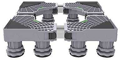 EXENXA Support de Base réglable pour Machine à Laver Réfrigérateur Support de réfrigérateur Longueur du piédestal 45-60 cm Largeur 47-60 cm sous Le comptoir Machine à glaçons Grand récipient pour p