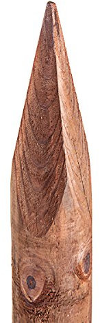 HaGa Holzpfahl - 6cmØ | 175cm Höhe | 5 STK. - Rundholz Pfahl aus Kiefer für Zaun - Weidezaunpfähle - Zaunelemente für Holzzaun, Hundezaun, Weidezaun, Gartenzaun