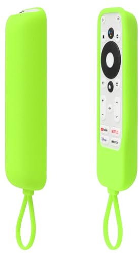 Funda Protectora del Mando a Distancia Solo para Onn Android TV 4K UHD Stick TV Box Mando a Distancia, 100024646 100026240 TV Remote Cover Shockproof, Anti-Slip - Verde, Brillan en la Oscuridad