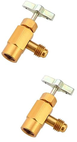 SOLUSTRE 2st Klimaanlagenabgabe Kühler Kältemittel R1234yf Gewindeschneidwerkzeug Tankadapter Tippen Kann Tragbar Kältemittel Abzapfen Kann Spenderventil Kältemittel Flaschenöffner Filter