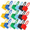 CIYODO 120 Stück Kabelbinder aus Nylon Name Schild Streifen schwere Kabelbindung Kabelmanagement Mehrfarbige Kabeletiketten Drahtmarkierungsetikett nummerierte Kabelbinder