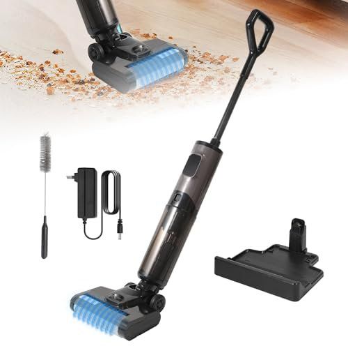 Eznaobo Nass-Trocken-Staubsauger, 10000 Pa Nass Trockensauger, All-in-One Staubsauger und Mopp,480 ml Frischwassertank und 400 ml Schmutzwassertank,Randreinigung,Selbstreinigung (Black)